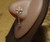 Five Petal Flower Dangle Chain Nose Stud