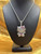 Cute Kitty Pink Bow Iced Out Pretty Pendant Cute Kitty Pink Bow Iced Out Pretty Pendant