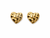 Heart Nugget 18K Gold Earrings