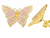 18K Gold Coquette Butterfly Earrings