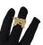 AK Nugget Texture Gold Finger Ring  Gold