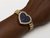 Rollie Style Big Iced Out Heart Bracelet