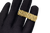 Gold Textured Square Nugget Double Ring