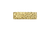 Gold Textured Square Nugget Double Ring