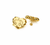 Gold Betty Boop Cartoon Heart  Earrings