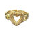 Gold Outline Heart Ring
