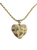 Gold Big Nugget Texture Necklace