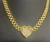 Gold Hk Kitty Rollie Chain Pendant Necklace
