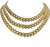 Gold Rollie Chain Link Necklace