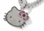 Pretty Cartoon Kitty Pendant Iced Out Zirconia Cuban Necklace