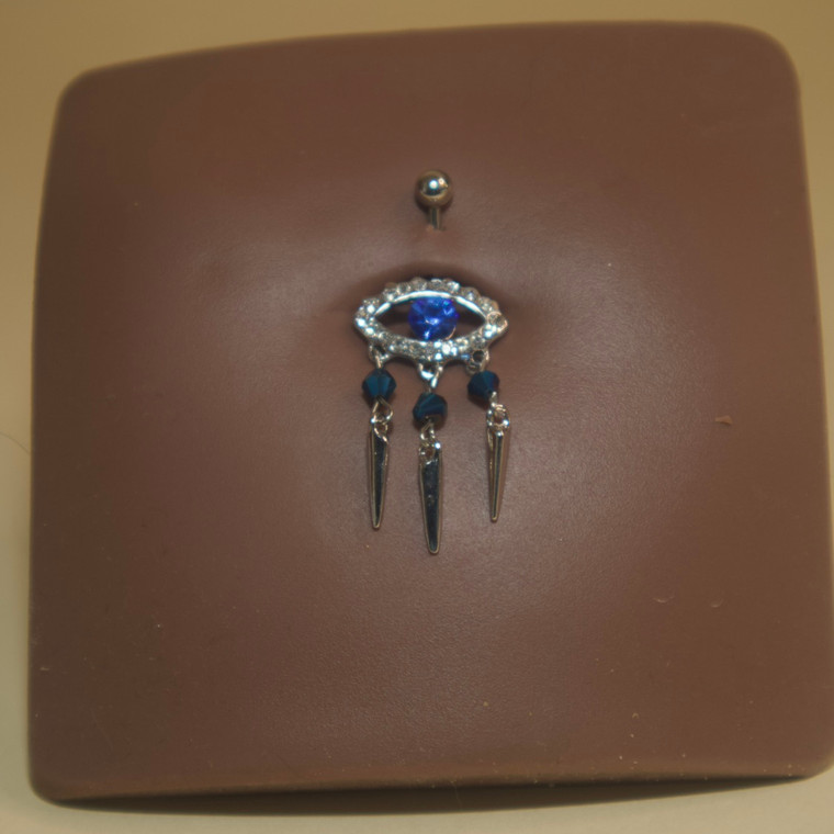 Evil Eye Belly Button Ring Body Piercing Jewelry