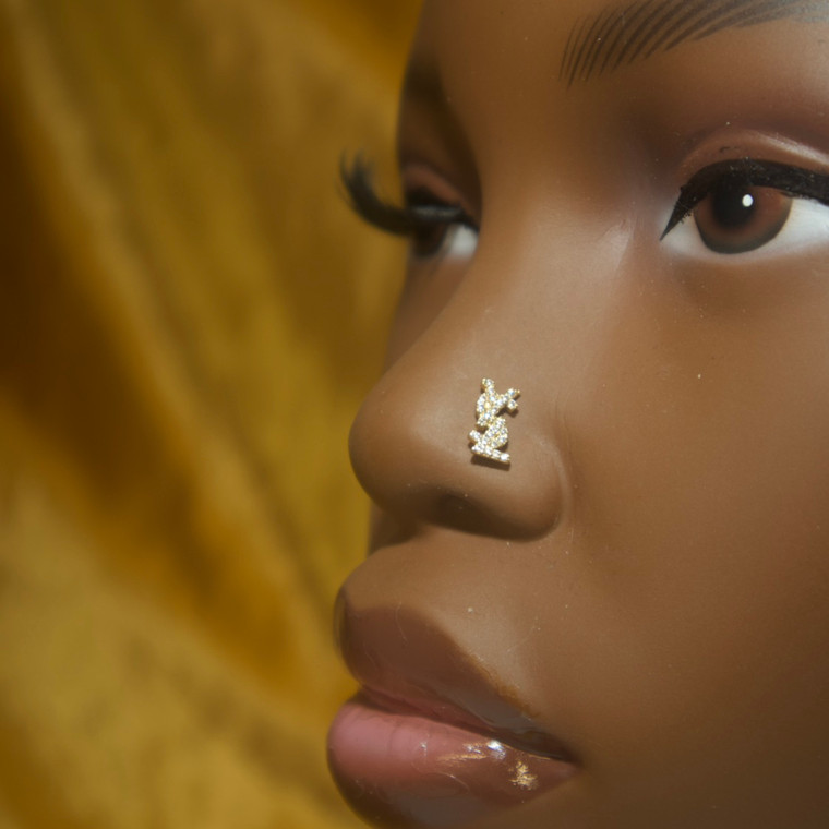 Ysl Nose Stud Ring Piercing Jewelry