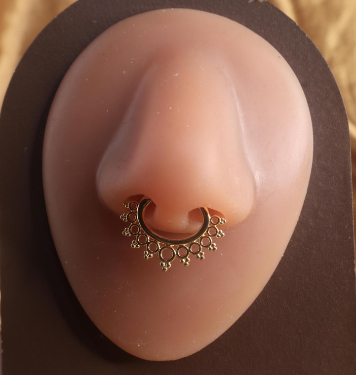 Spike Septum Clicker Nose Hoop Piercing Jewelry
