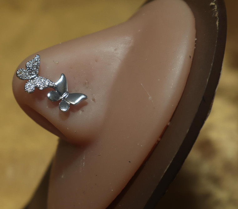 Butterfly Duo Nose Ring