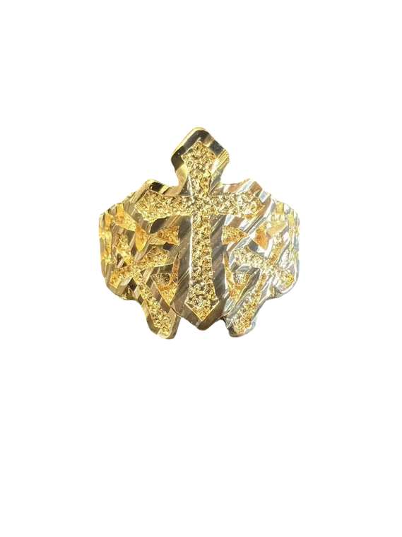 Drip Holy Cross Statement Ring