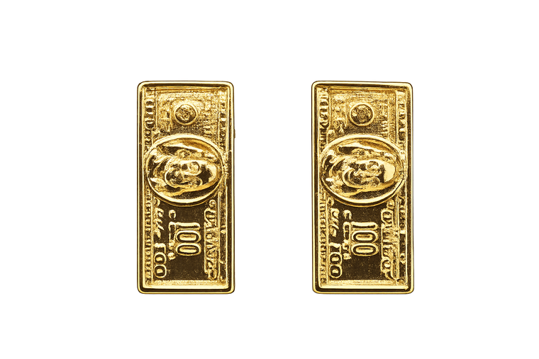 Bold Hundred Dollar Sign Earrings