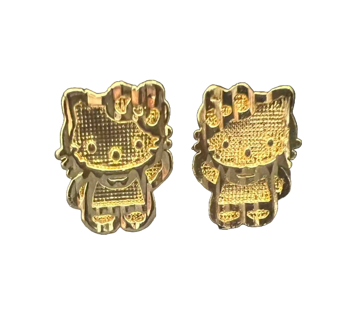 Classic Nugget Kitty Earrings