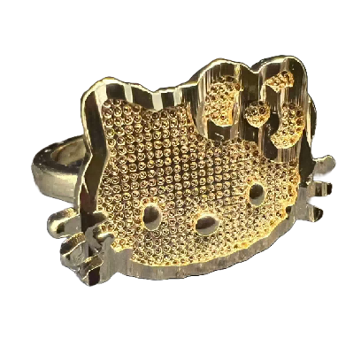Gold HK Nugget Texture Ring