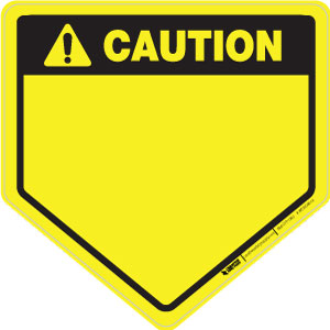 Caution - Five-sided, Solid