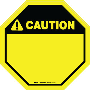 Caution - Octagon, Solid