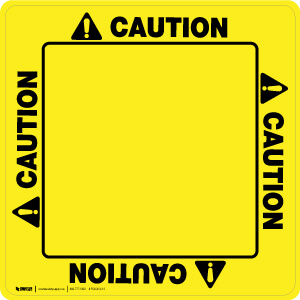 Caution - Square, Solid
