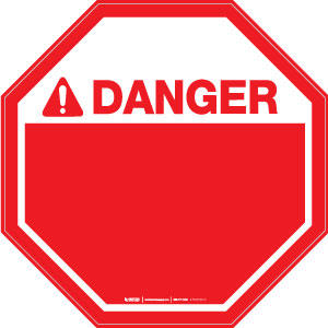 Danger - Octagon, Solid