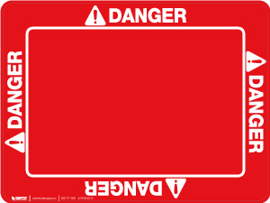 Danger - Rectangle, Solid