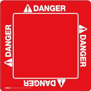 Danger - Square, Solid