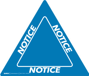 Notice - Triangle, Solid