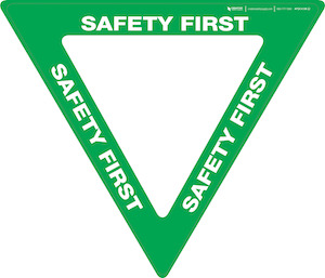 Safety First - Triangle (Inverted)