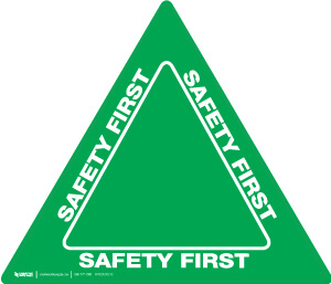 Safety First - Triangle, Solid