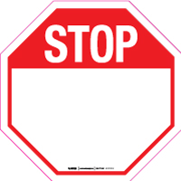 Stop (Red Header) - Octagon