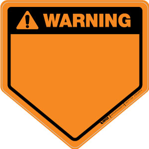 Warning - Five-sided, Solid