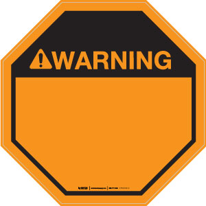 Warning - Octagon, Solid