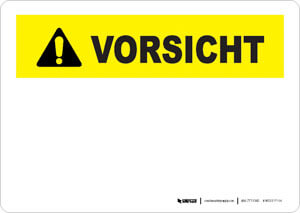 Caution (ANSI style) - German