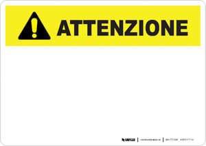 Caution (ANSI style) - Italian