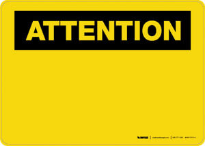 Caution (OSHA Style) - French