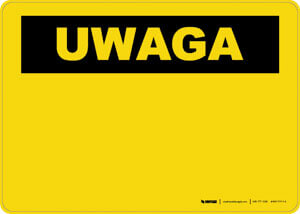 Caution (OSHA Style) - Polish