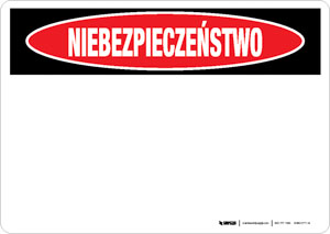 Danger (OSHA Style) - Polish