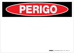 Danger (OSHA Style) - Portuguese