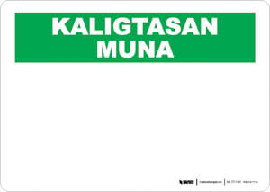 Safety First - Filipino