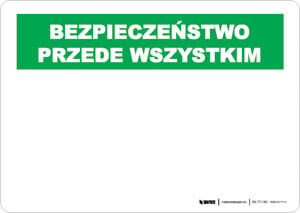 Safety First - Polish