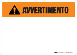 Warning (ANSI style) - Italian