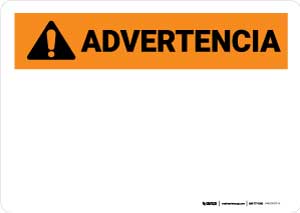 Warning (ANSI style) - Spanish