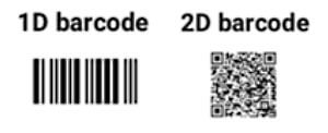 1D and 2D barcodes 1D and 2D barcodes