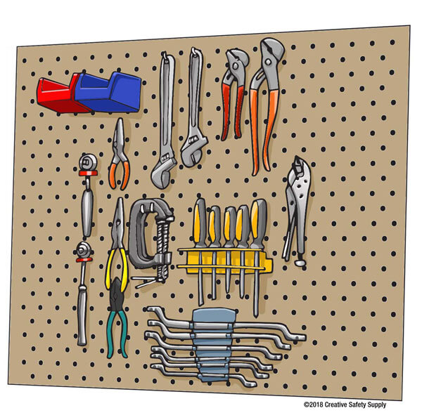 Tool Organization Pegboard