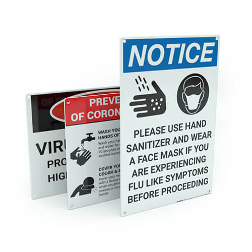 Coronavirus Covid 19 Signs Creative Safety Supply