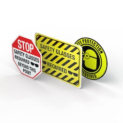 ANSI Warning Safety Sign: Wear Personal Protective Clothing