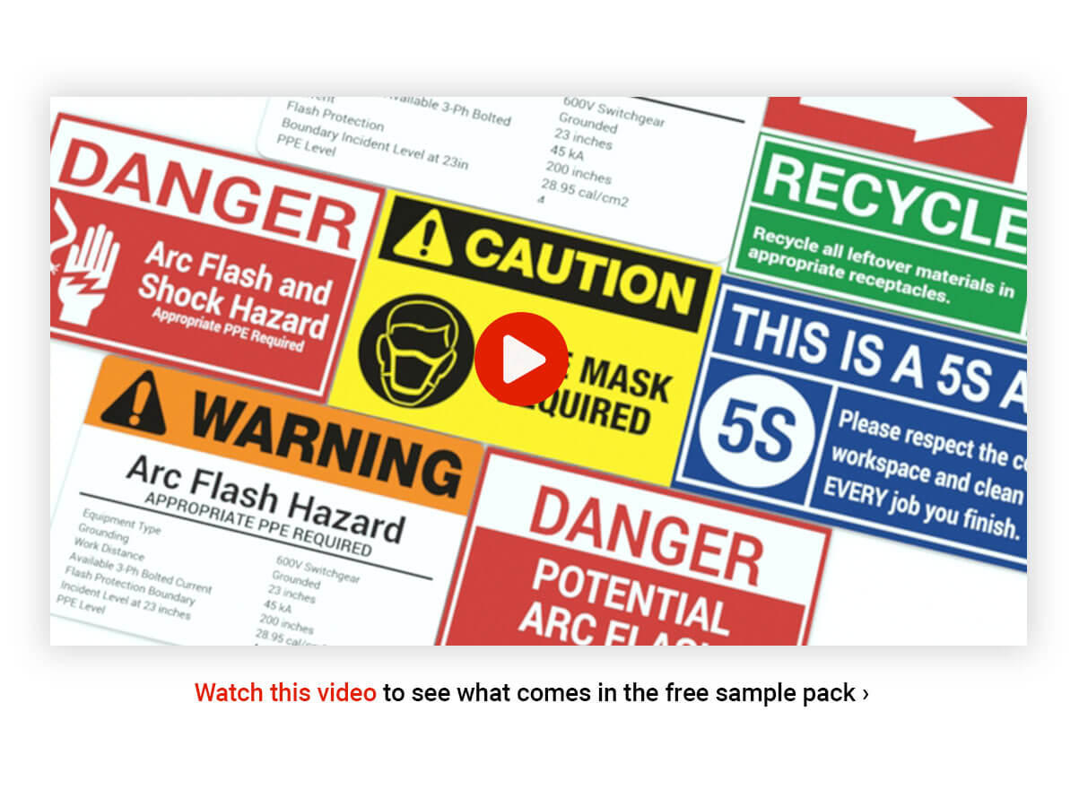 Arc Flash Label Samples