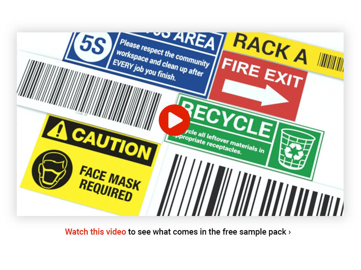 Barcode Labeling Samples